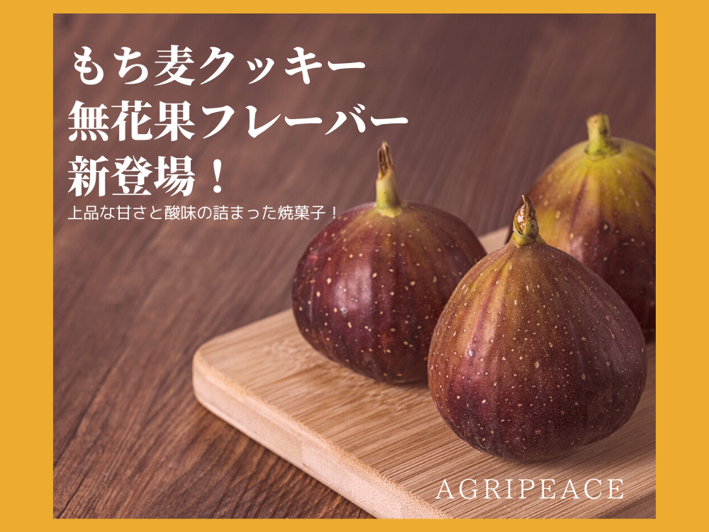 アグリピースのもち麦クッキーにイチジク味が新登場！