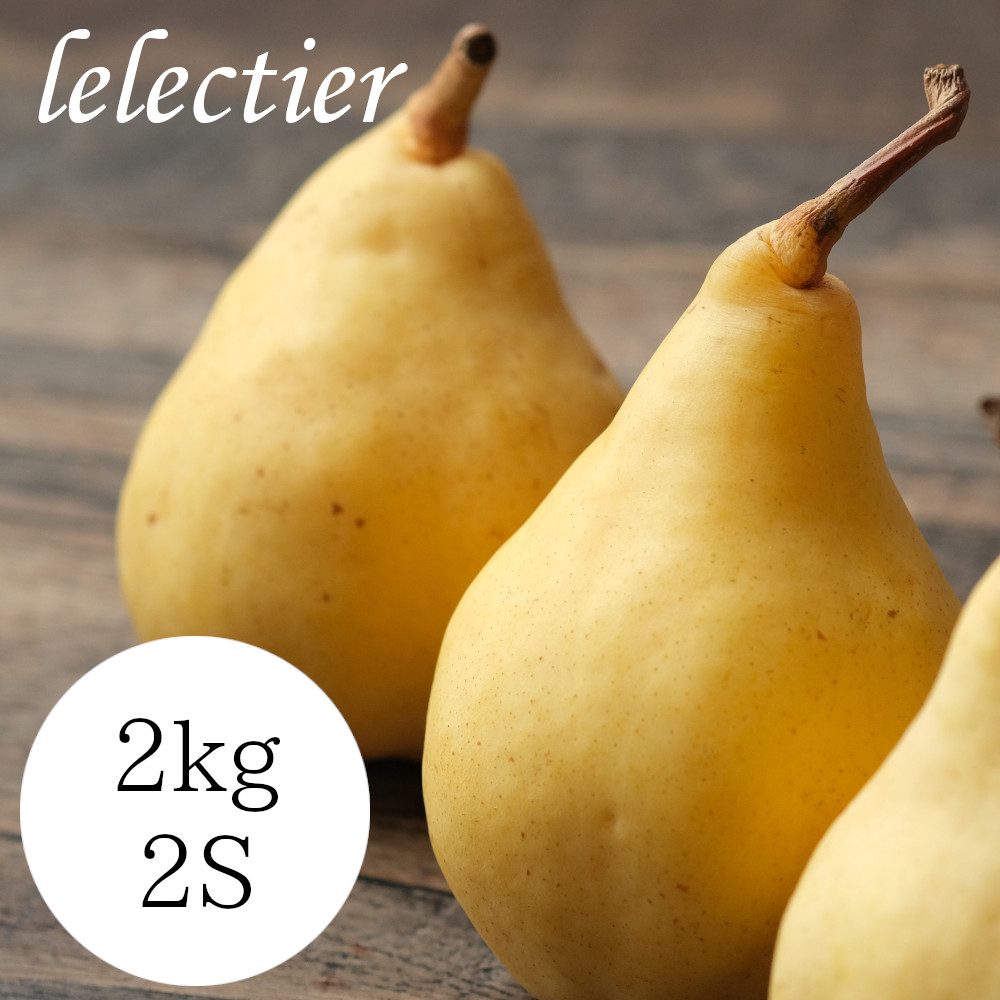 【送料無料】ご自宅用 ルレクチエ（ルレクチェ） 2ｋｇ 2Sサイズ 8～9玉入