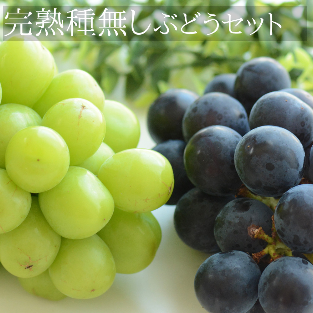 完熟！種無しぶどうセット2キロが送料無料