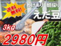 新潟阿賀野産遠藤さんの訳あり枝豆3ｋｇ2980円