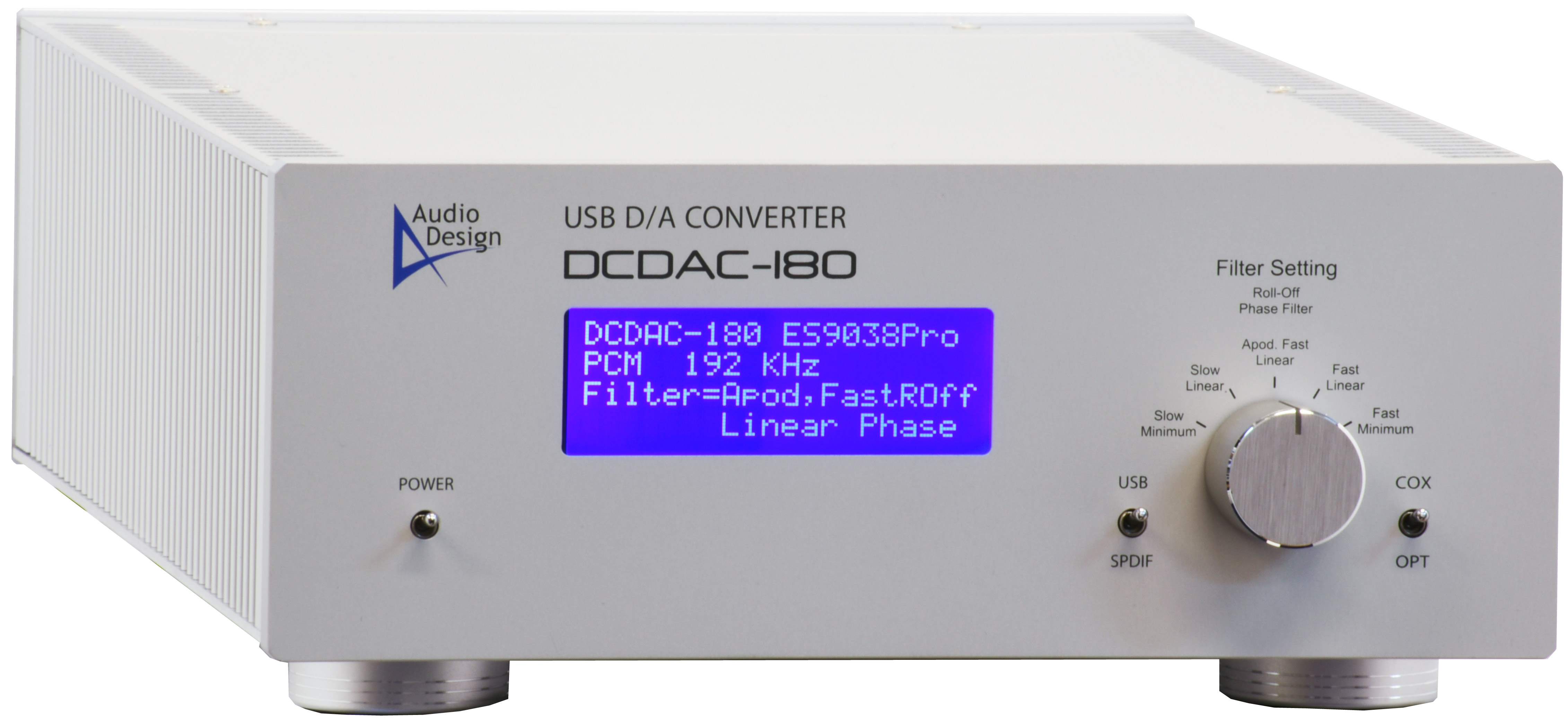 USB・DAコンバーターDCDAC-180/ES9038Pro使用の最高峰DAC