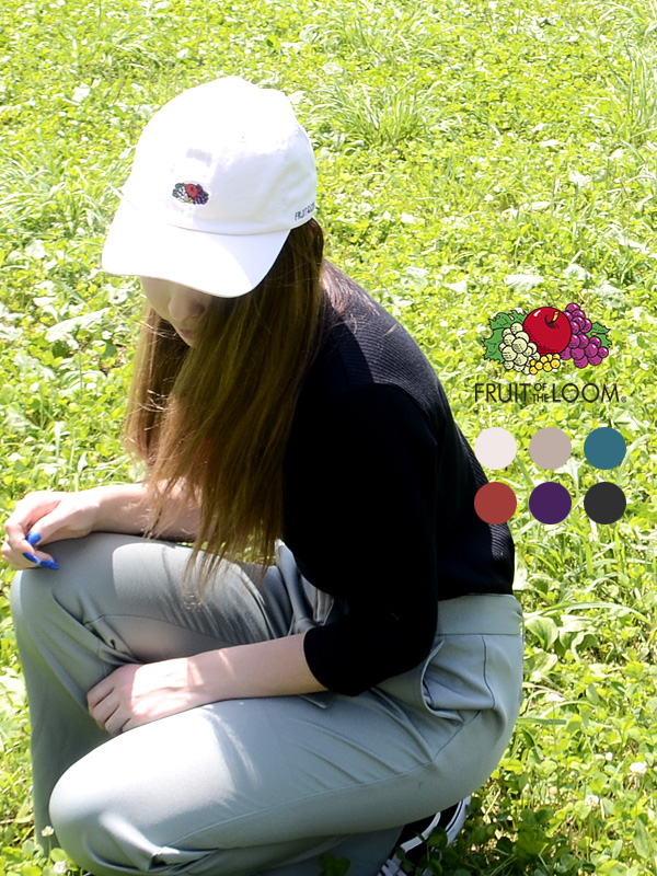 FRUIT,OF,THE,LOOM,フルーツオブザルーム,キャップ,メンズ,レディース,ユニセックス,ブランド,白,黒,LOGO,EMB,LOW,CAP,14295900