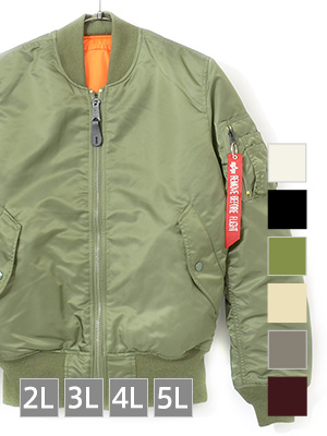 ALPHA アルファ MA-1 メンズ レディース 大きいサイズ 中綿