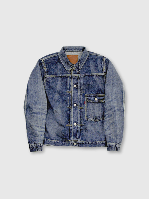 FULLCOUNT,フルカウント,デニム,ジャケット,メンズ,レディース,Gジャン,1st,モデル,Fear,Of,The,Dark,エイジング加工,15.5oz,2050-2107