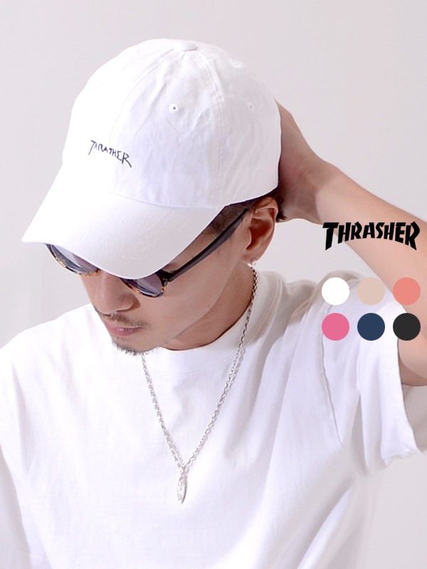 THRASHER,スラッシャー,キャップ,レディース,メンズ,ユニセックス,ブランド,おしゃれ,かわいい,帽子,GONZ,LOGO,COTTON,DAD,CAP,20TH-C02