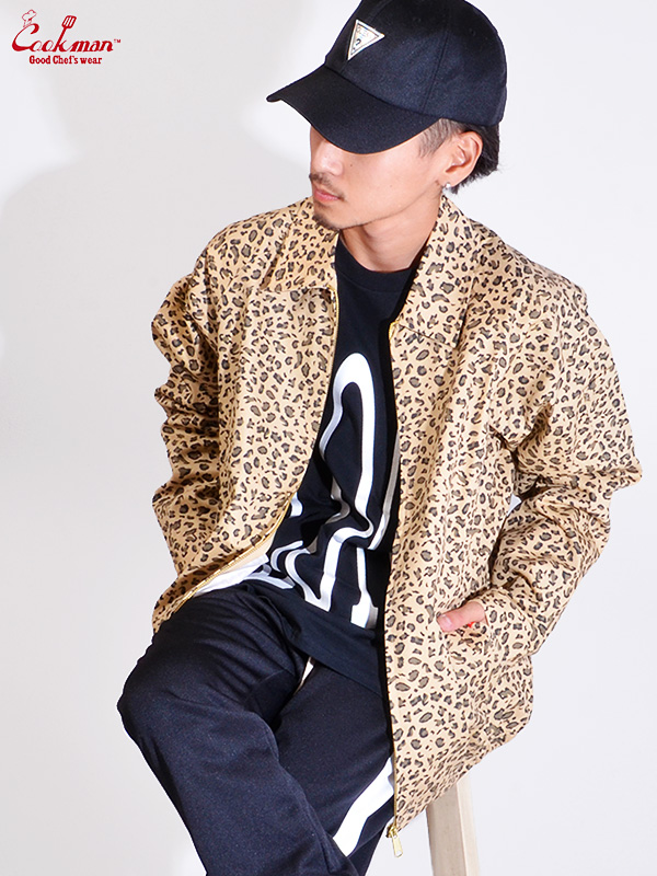 美品クックマン　デリバリージャケット　レオパードメンズ　L COOKMAN クックマン Delivery Jacket Leopard デリバリー