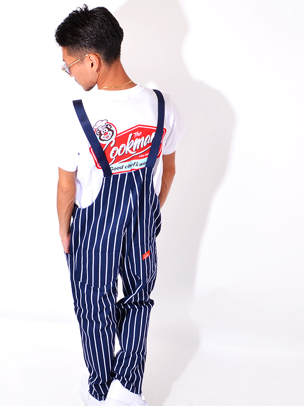COOKMAN,クックマン,オーバーオール,メンズ,レディース,大きいサイズ,おしゃれ,かわいい,Fisherman's,Bib,Overall,STRIPE,231-03856