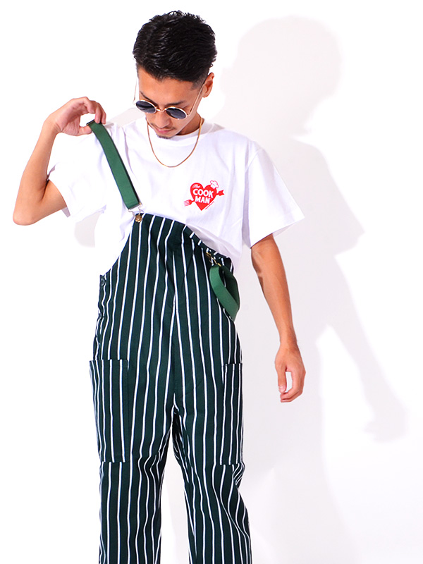 COOKMAN,クックマン,オーバーオール,メンズ,レディース,大きいサイズ,おしゃれ,かわいい,Fisherman's,Bib,Overall,STRIPE,231-03857