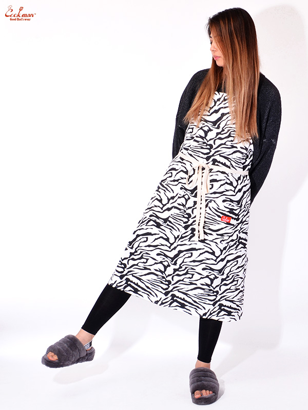 COOKMAN,クックマン,エプロン,おしゃれ,かわいい,ブランド,ロング,レディース,メンズ,Long,Apron,Zebra,ゼブラ,233-03964