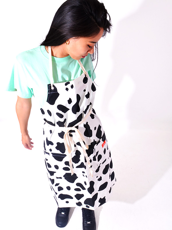 COOKMAN,クックマン,エプロン,おしゃれ,かわいい,ブランド,ロング,レディース,メンズ,ユニセックス,Long,Apron,COW,牛,カウ,233-11974