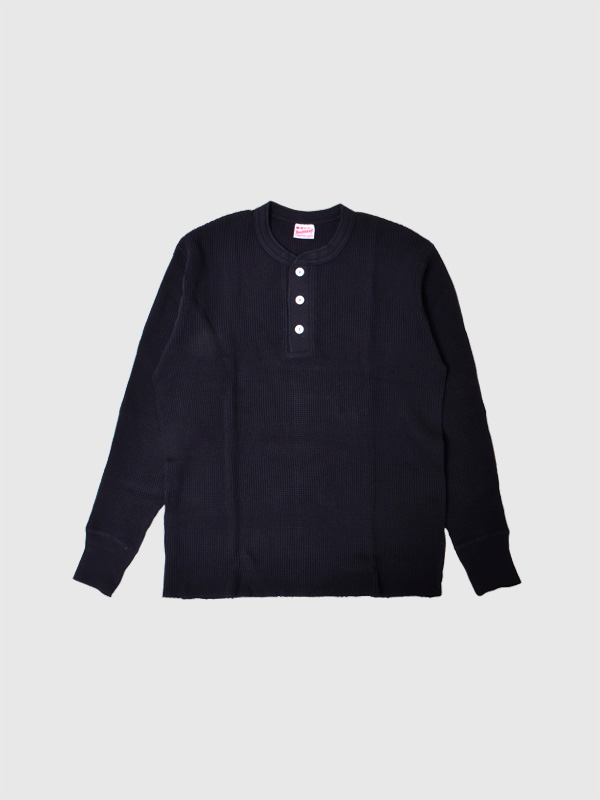 Healthknit ヘルスニット ヘンリーネック サーマル 長袖 メンズ