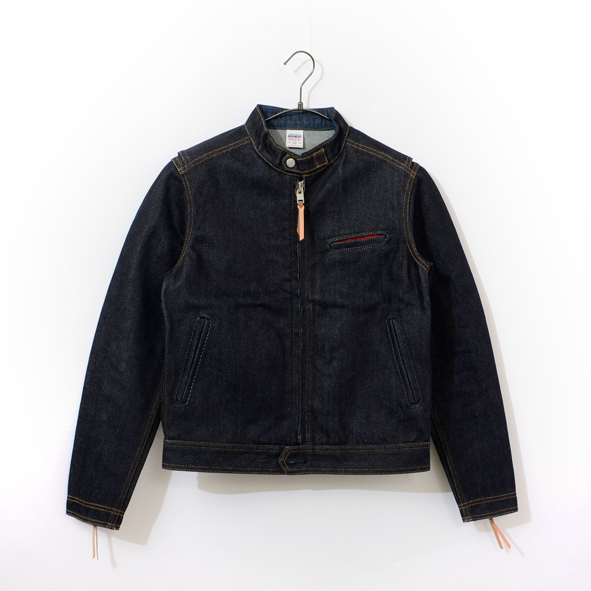 アイアンハート　IRON HEART ライダースジャケット　インディゴ　38 シングルライダース - IRON HEART THE WORKS WEB