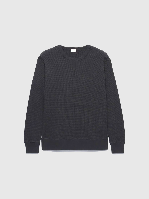 Healthknit,ヘルスニット,スーパー,ヘビー,ワッフル,Tシャツ,メンズ,レディース,前V,ガゼット,厚手,ワッフルT,サーマル,肉厚,993,#993