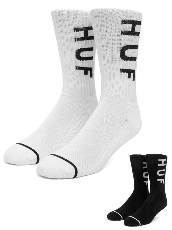 ◆HUF◆ハフ SASSY H クルーソックス HUF ハフ ソックス 靴下 リブ メンズ トリプルトライアングル