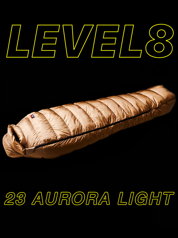 NANGA,ナンガ,シュラフ,冬用,ダウン,撥水加工,UDD,AURORA,LIGHT,LEVEL,8,-23,軽量,寝袋,登山,アウトドア,キャンプ,N1L8
