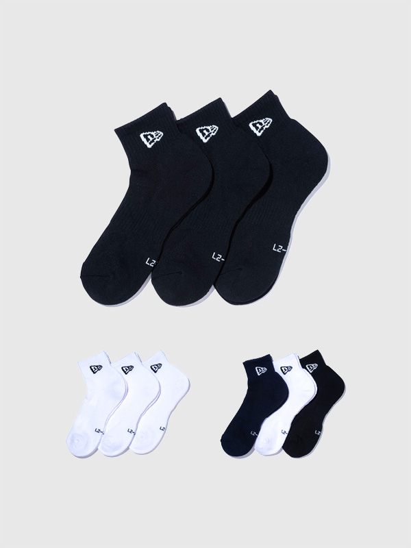 NEW,ERA,ニューエラ,靴下,アンクルソックス,ショート丈,3足セット,スクールソックス,23-25,25-27,27-29,14518191,14518186,14518188