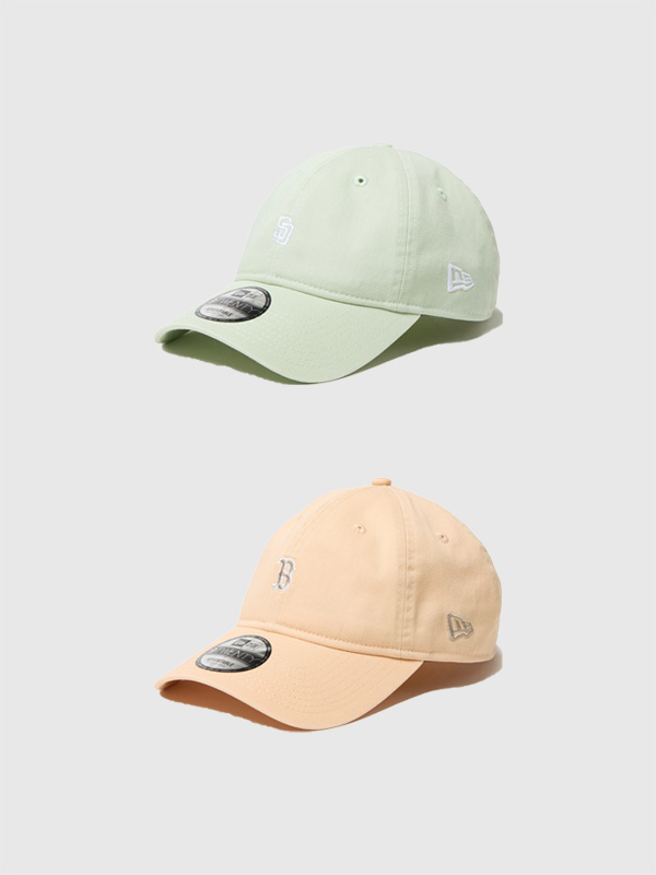 NEW,ERA,ニューエラ,9TWENTY,キャップ,ミニ,ロゴ,レッドソックス,パドレス,マンゴー,モカ,ソフト,グラス,920,14668007,14668012