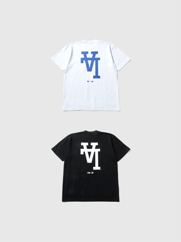 NEW,ERA,ニューエラ,Tシャツ,半袖,ロサンゼルス・ドジャース,アップサイド,ダウン,Upside,Down,綿,100%,LA,逆ロゴ,14856706,14856707