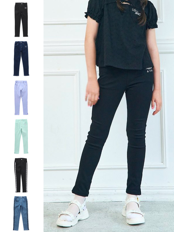 ALGY,アルジー,パンツ,ALGYスリットレギニー,レギンス,女の子,おしゃれ,かわいい,シンプル,130,140,150,160,子供服,G121913