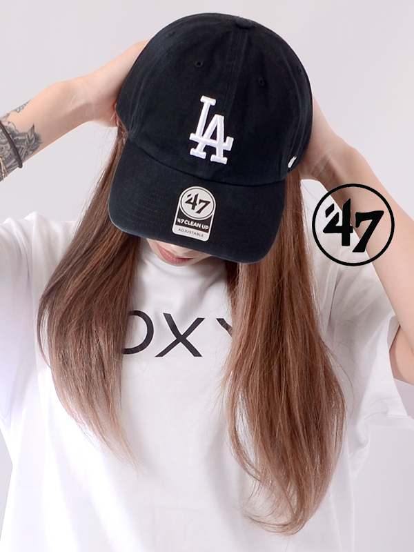 47Brand,フォーティセブン,キャップ,Dodgers,47,CLEAN,UP,Black,ドジャース,クリーンナップ,MLB01398,B-RGW12GWS-BKJ