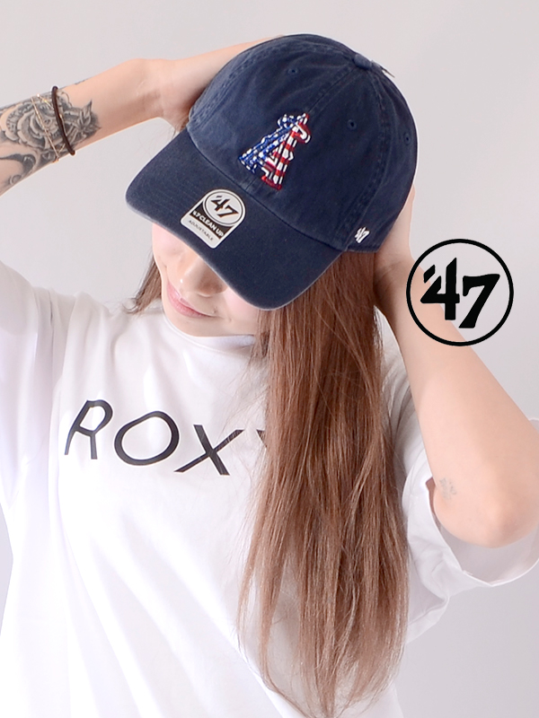 47Brand,フォーティセブン,キャップ,メンズ,レディース,ユニセックス,おしゃれ,Angels,47,CLEAN,UP,Navy,MLB01158,B-SPGBN04GWSBS-NY