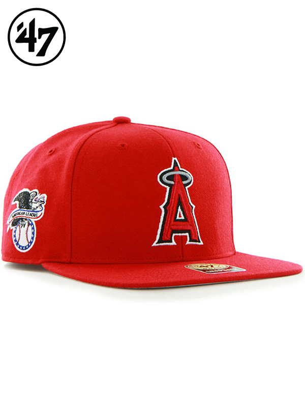 47Brand,フォーティセブン,キャップ,メンズ,Angels,Sure,Shot,47,CAPTAIN,エンゼルス,シュアショット,キャプテン,MLB01017,B-SRS04WBP-RD