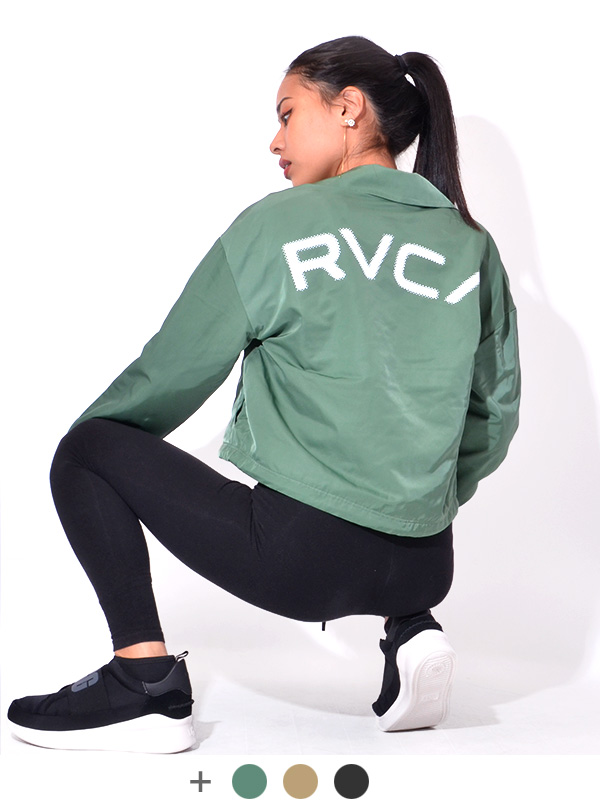 RVCA 2021春夏 レディース SHORT COACH JACKET OUTLET】RVCA レディース MINI RVCA SHORT PUFF ジャケット BLK