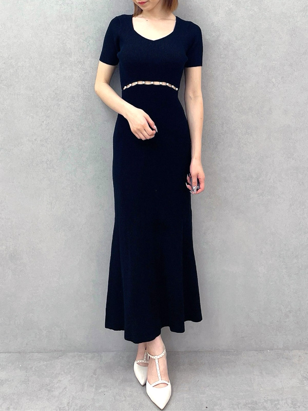 新品✨Rirandture✨ナチュラルクロスワンピース✨可愛く綺麗に着れる一枚 Rirandture（リランドチュール）の「ナチュラルクロスワンピース