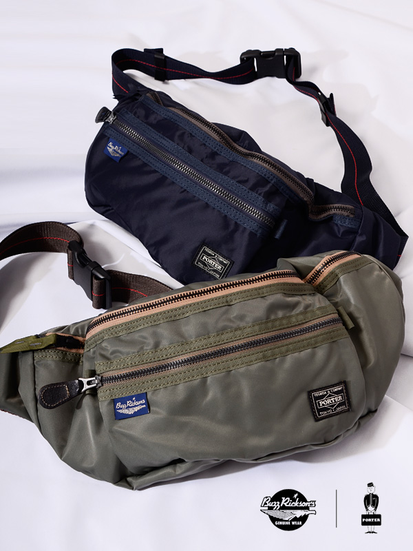 BUZZ RICKSON'Z  バズリクソンズ×吉田カバン　斜め掛けバック　黒 BUZZ RICKSON'S バズリクソンズ PORTER ポーター ショルダー