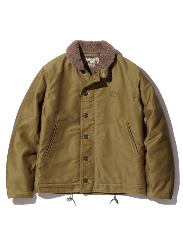 BUZZ,RICKSON'S,バズリクソンズ,N-1,デッキジャケット,Type,N-1,Khaki,NAVY,DEPARTMENT,DEMOTEX-ED,ボアジャケット,メンズ,BR15345