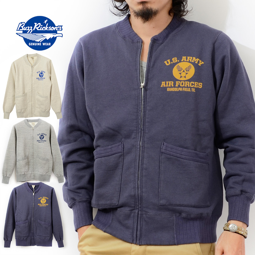 【未使用】BUZZ RICKSON’S U.S. ARMY ジップ トレーナー バズリクソンズ BUZZ RICKSON'S フルジップ スウェット