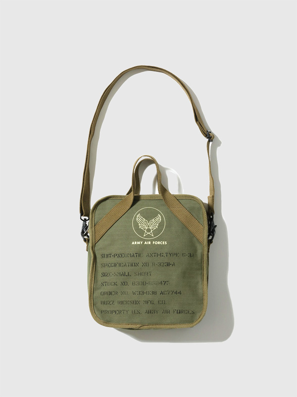 バズリクソンズU.S. AIR FORCE グレー フリーバッグ BUZZ RICKSONS バズリクソンズ BR02826 Type MF-1 KIT BAG 334th