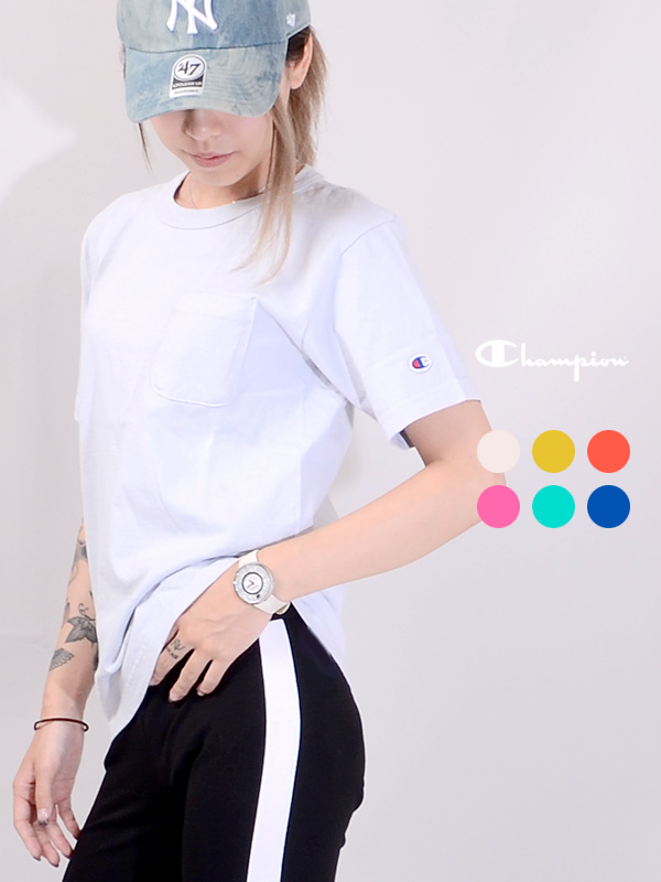 CHAMPION,チャンピオン,Tシャツ,,レディース,メンズ,ユニセックス,ポケット,半袖,T1011,カジュアル,スポーツ,C5-R305