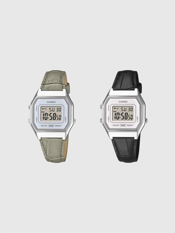【国内正規品】CASIO,カシオ,腕時計,デジタル,防水,CASIO,CLASSIC,チープカシオ,チプカシ,本革ベルト,LA680WEL-8A2JF,1JF
