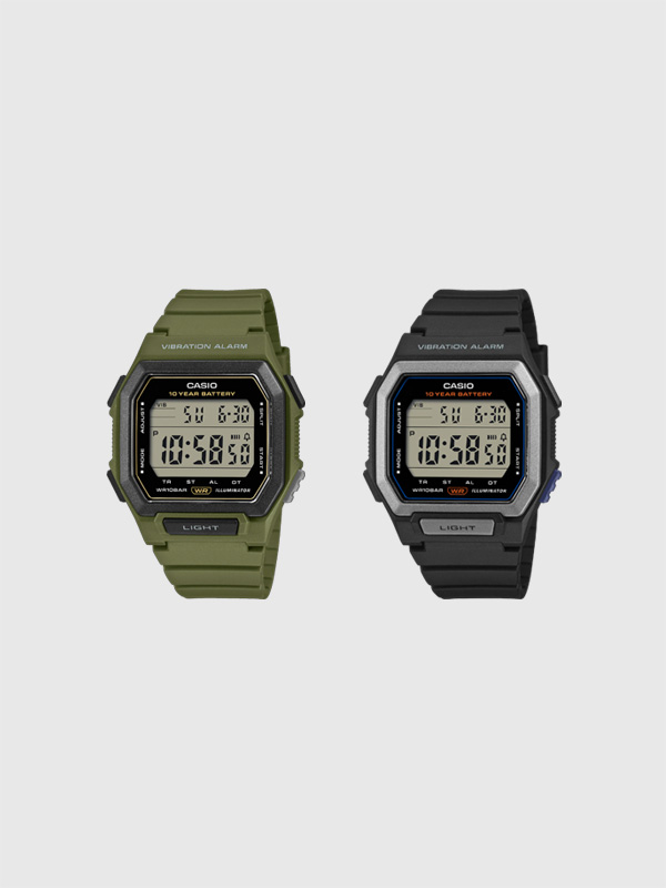 CASIO,Collection,カシオ,コレクション,腕時計,10気圧防水,バイブレーション機能,スタンダード,チープカシオ,チプカシ,W-738H,1AJF,3AJF