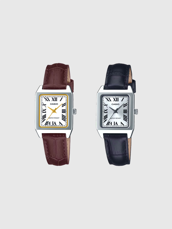 CASIO,Collection,カシオ,コレクション,腕時計,本革,アナログ,日常生活用防水,ローマ数字,角型,スタンダード,LTP-B150L-7B,1JF,2JF