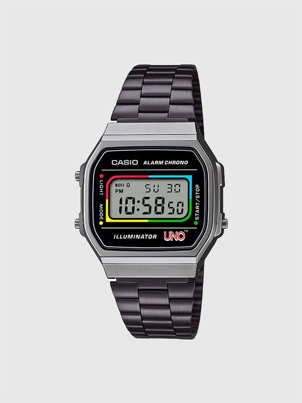 CASIO,CLASSIC,UNO,COLLABORATION,カシオ,クラシック,時計,腕時計,レディース,メンズ,シンプル,ウノ,コラボレーション,A168WEUC-1AJR