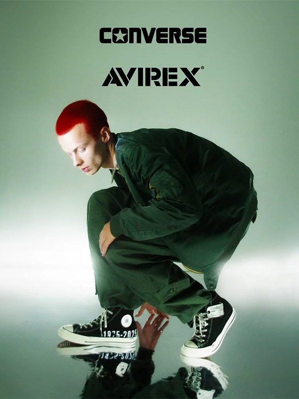 CONVERSE,AVIREX,ALL,STAR,スニーカー,AGED,HI,アヴィレックス,ハイカット,コンバース,AVIREX50th,50周年,1975-2025,7835292001