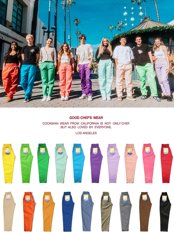 COOKMAN,クックマン,シェフパンツ,メンズ,レディース,ユニセックス,男女兼用,おしゃれ,かわいい,大きいサイズ,ブランド,Chef,Pants