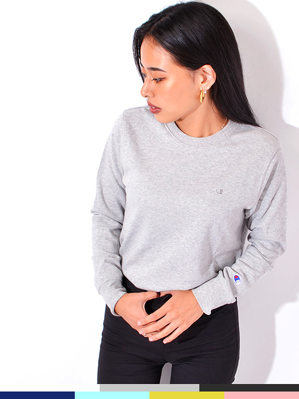 CHAMPION,チャンピオン,スウェット,トレーナー,おしゃれ,ブランド,無地,シンプル,ロゴ,薄手,CW-T013