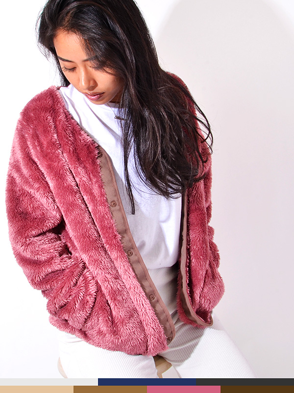 CHAMPION チャンピオン ボア フリース ジャケット レディース 長袖