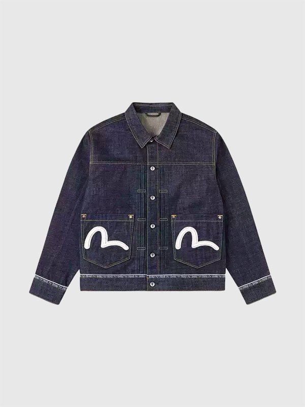 EVISU,エヴィス,ジーンズ,デニムジャケット,セルビッチ,カモメ,刺繍,プリーツ,ブラウス,Gジャン,2ESHTM6DJ1001