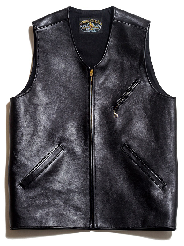 ダブル,ヘリックス,Double,Helix,ベスト,レザーベスト,ジレ,Free,Riders,フリー,ライダース,ミリタリー,馬革,ホースハイド,日本製,181401