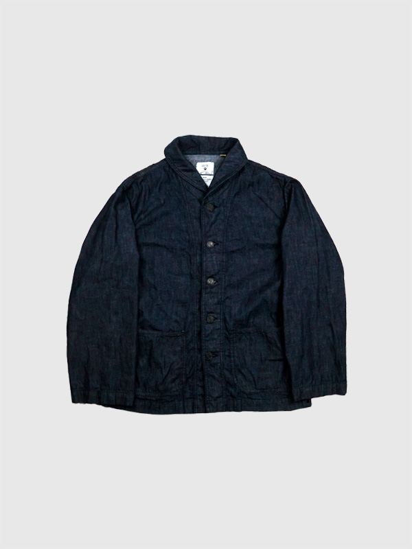 FULLCOUNT,フルカウント,カバーオール,ショールカラー,へちま襟,チェンジボタン,ショート丈,USN,Shawl,Collar,Denim,Coverall,2052-1
