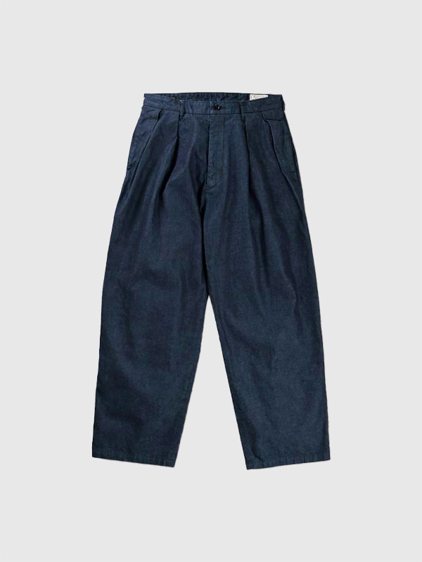 FULLCOUNT,GDC,フルカウント,デニム,パンツ,タック,トラウザー,インディゴ,ブラック,9.5oz,綿,100%,ワイド,ルーズ,テーパード,GFC1001