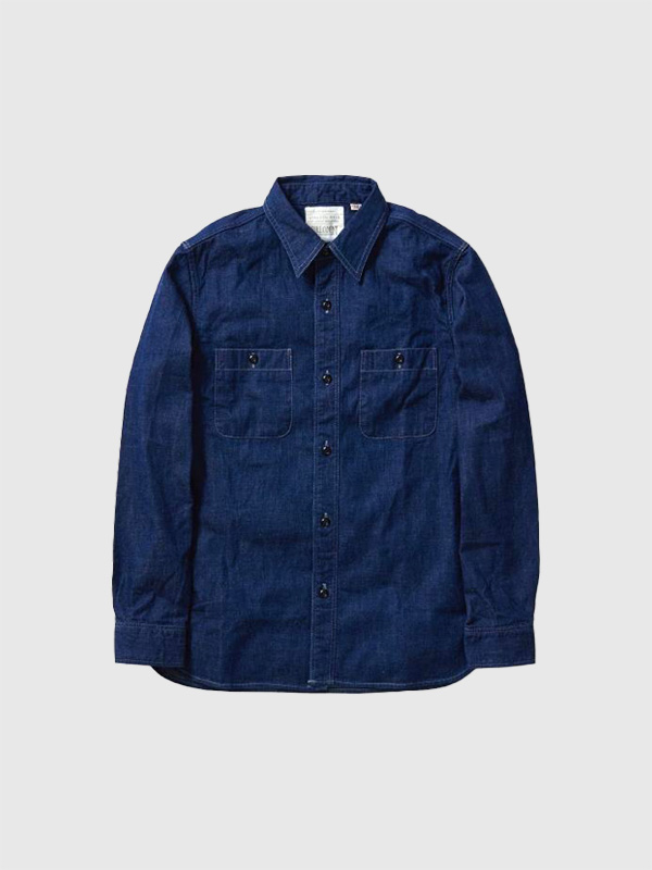 FULLCOUNT,フルカウント,デニム,シャツ,ワークシャツ,ジンバブエ,コットン,8oz,定番,日本製,国産,DENIM,WORK,SHIRTS,綿,100%,4890
