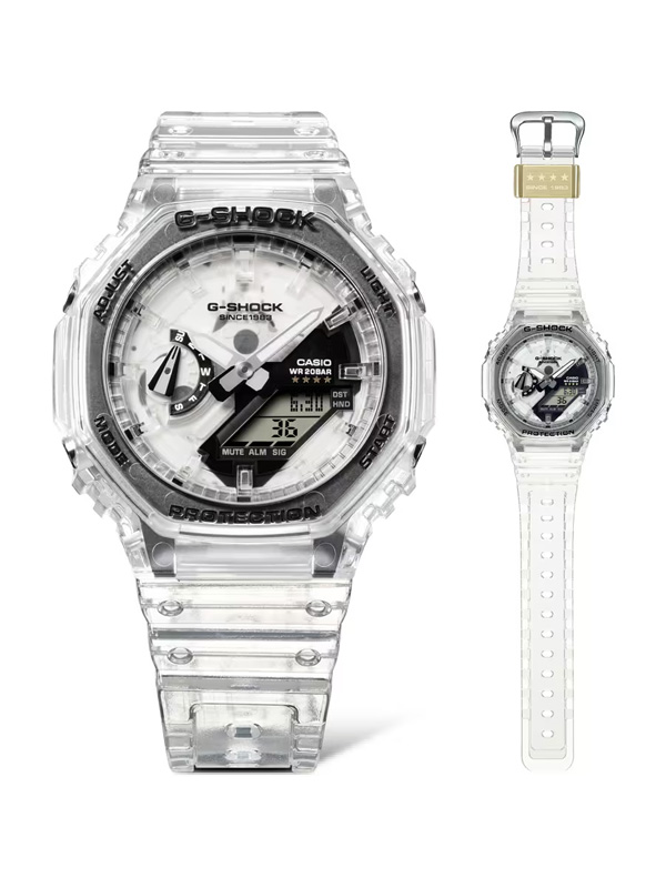 G-SHOCK デジタル腕時計 シルバー/クリア Gショック】40th Anniversary CLEAR REMIX / GA-114RX-7AJR – GQ
