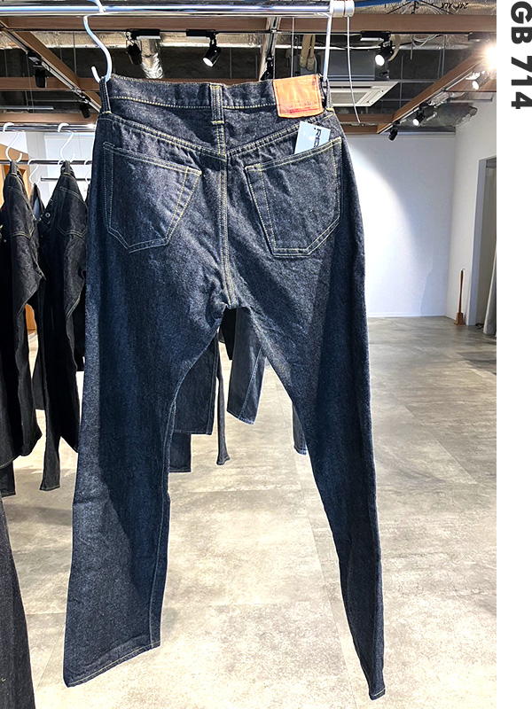 RESOLUTE,リゾルト,714,大戦モデル,GB714,15周年,モデル,ブラックデニム,メンズ,レディース,デニムパンツ,日本製,月桂樹ボタン,GB714