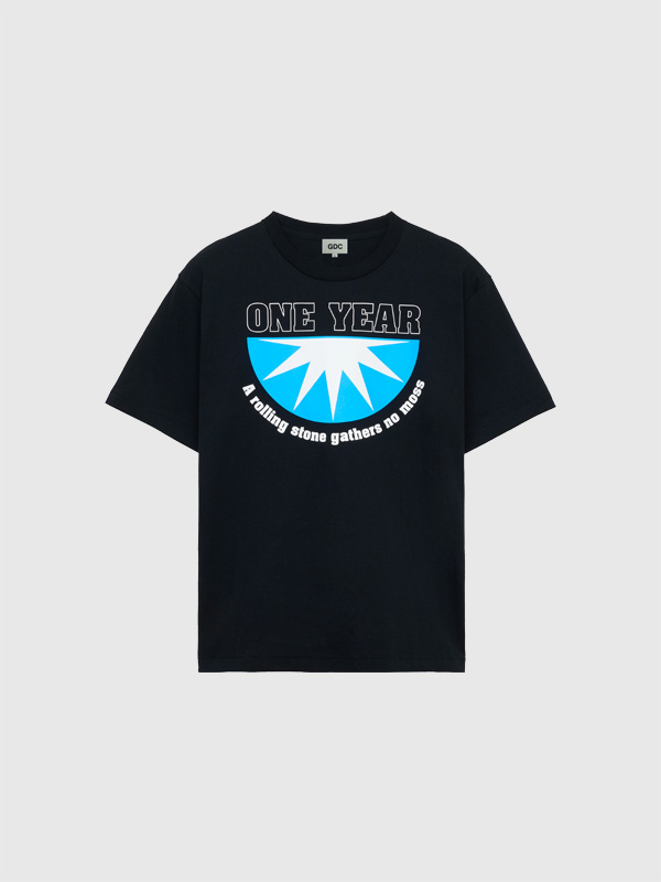 GDC,Tシャツ,1周年,記念,半袖,Half,Star,アーカイブ,ハーフスターロゴ,ONE,YEAR,ロゴ,half,star,TEE,1th,limited,GD0560