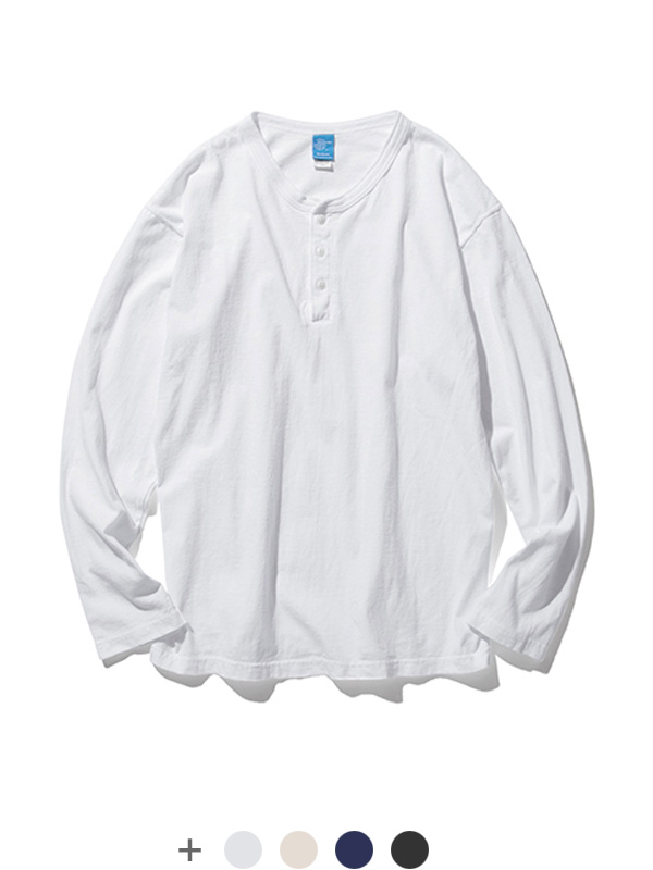 Good On グッドオン ヘンリーネック Tシャツ 長袖 レディース